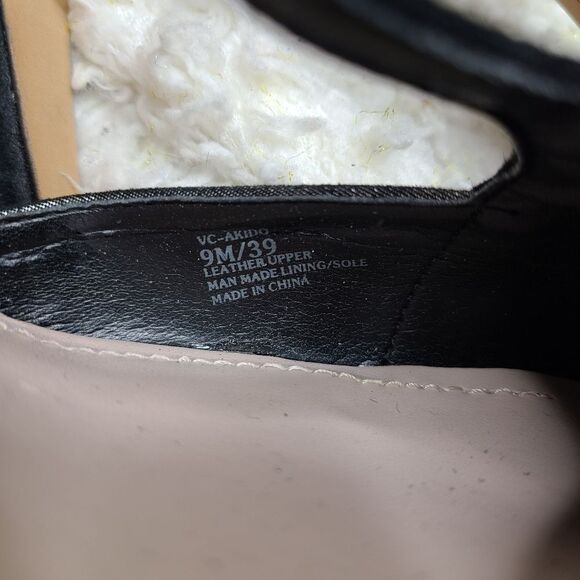 Vince Camuto Akido T Strap Black & Silver Pumps sz‎ 9 - Picture 7 of 7